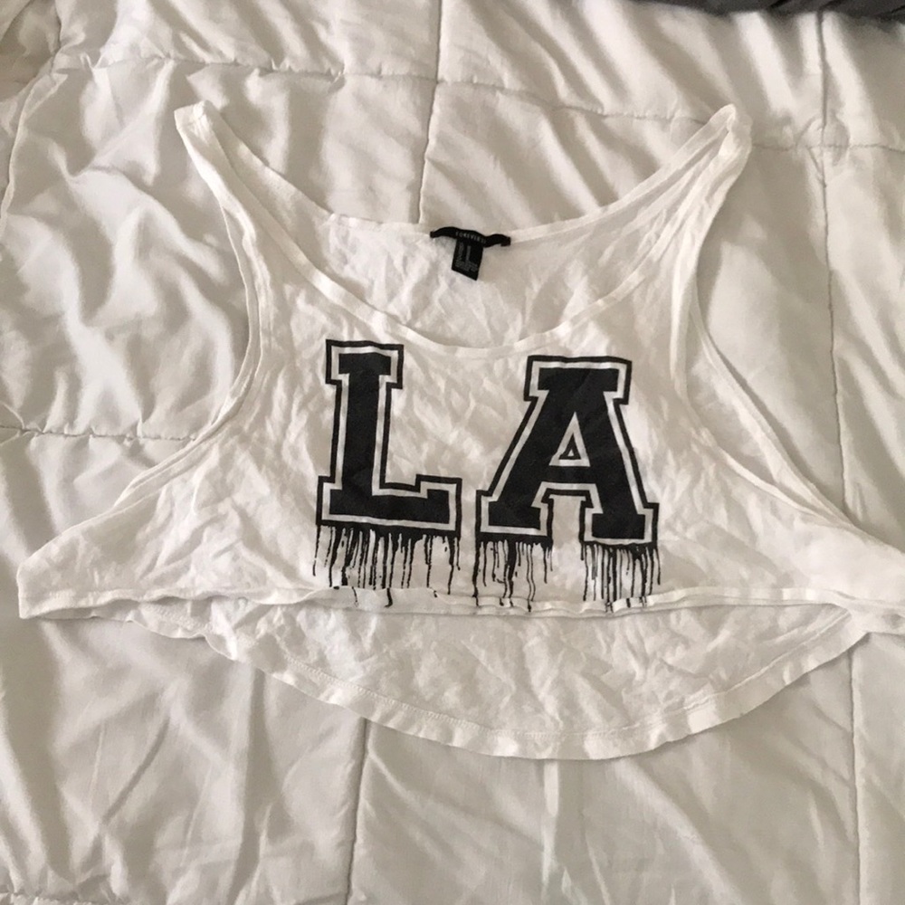 LA drip cover up/crop top